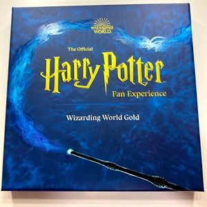 Harry Potter The Official Fan Experience Wizarding World Gold *Opened Never Used